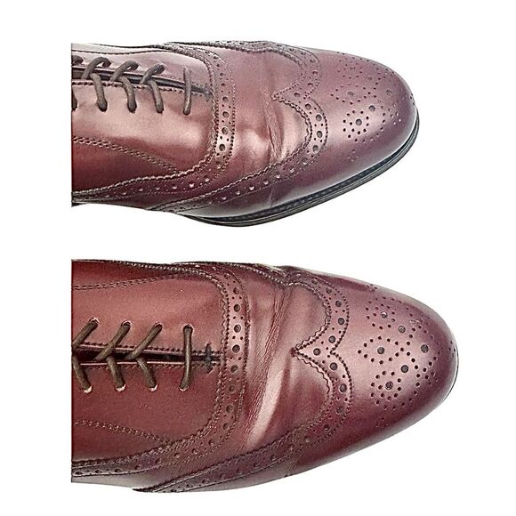 Grenson Royal Windsor Wingtip Balmoral Shoes Men’s 10 D Brown Made in England - Picture 7 of 10